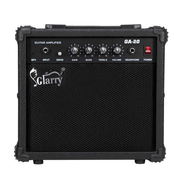 KTX-835795 20W Portable Electric Guitar Amplifier with Volume, Treble, Bass, and Middle Controls