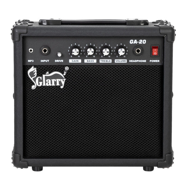 KTX-835795 20W Portable Electric Guitar Amplifier with Volume, Treble, Bass, and Middle Controls