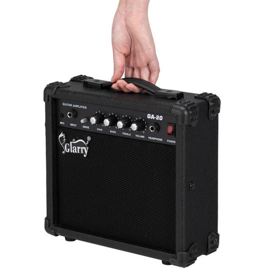 KTX-835795 20W Portable Electric Guitar Amplifier with Volume, Treble, Bass, and Middle Controls