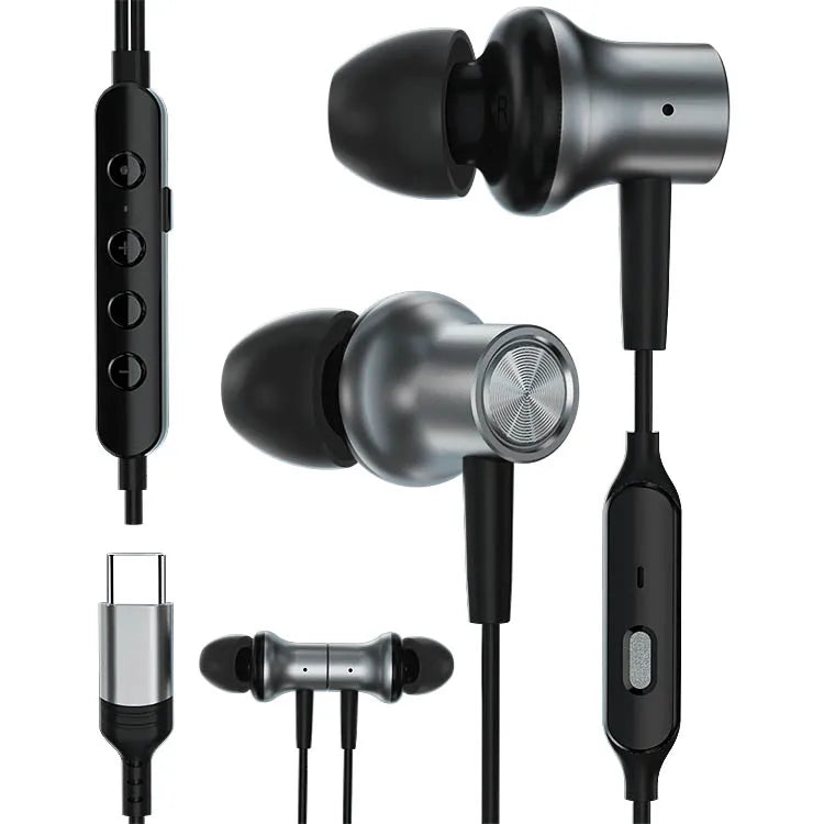 KTX-961427 Voice Changing Microphone for Live Broadcasting and K-Songs - Wired In-Ear Headphones for Singing and Gaming