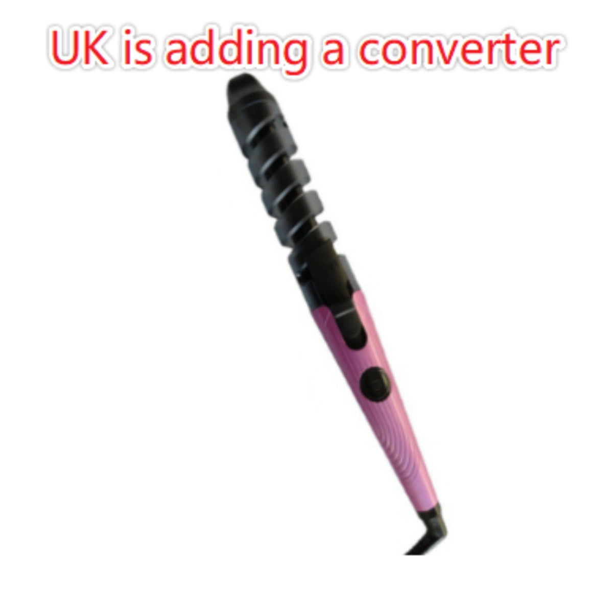 JMT-799178 Magic Spiral Curling Iron with Anion Hair Care, Anti-Scald and 40W Power - Model XD-178 in Red