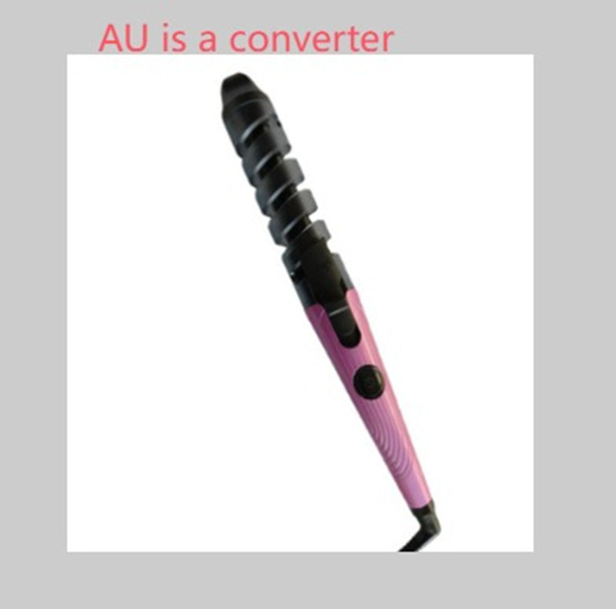 JMT-799178 Magic Spiral Curling Iron with Anion Hair Care, Anti-Scald and 40W Power - Model XD-178 in Red