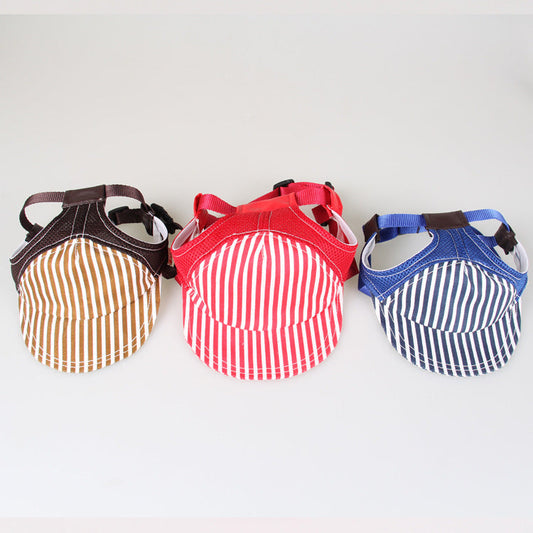 JMT-799818 Adjustable Cotton Baseball Cap for Large Dogs - Golden Retriever Size Options: S, M, L