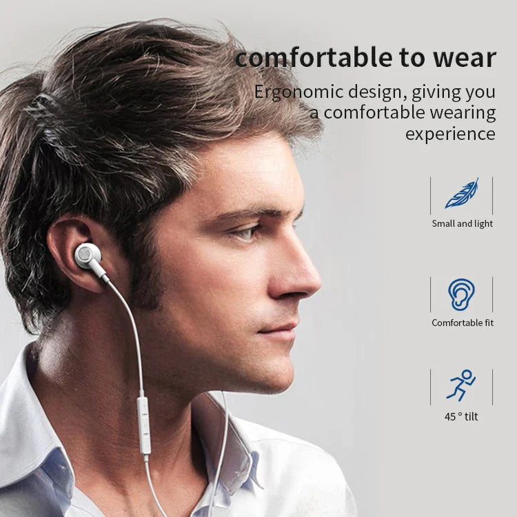 KTX-682323 Wired 3.5mm Earbuds with Microphone and Magnetic Design for iPhone