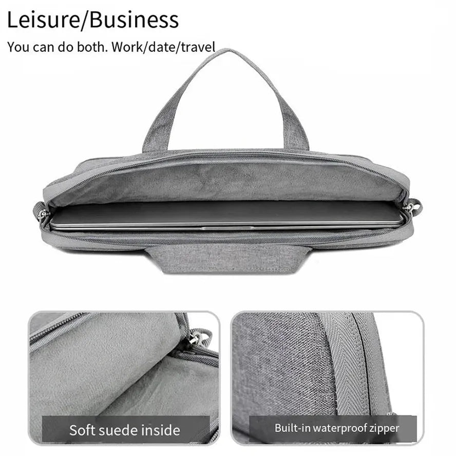 KTX-285715 Custom Logo Tote Bag for Women – Stylish Crossbody Briefcase and Laptop Sleeve Case