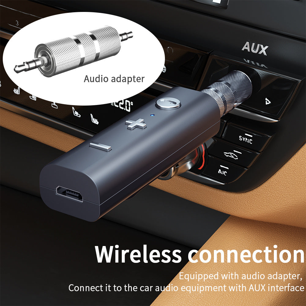 KTX-371283 Bluetooth 5.0 Audio Receiver with 3.5mm Jack for Wireless and Wired Connection