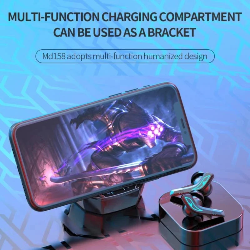 KTX-754771 Wireless TWS Earbuds with LED Display - In-ear Stereo Headphones for Gaming and Sports - Model MD158