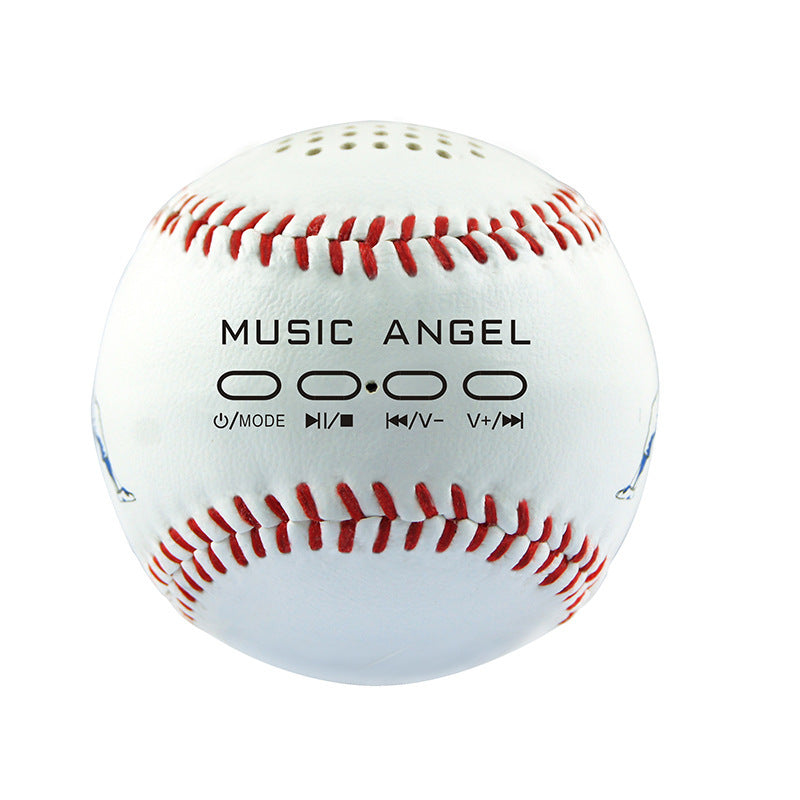 KTX-082771 Bluetooth Baseball Home Speaker - Compact 3W Output, 150-18000Hz Frequency, White/Orange/Green Colors