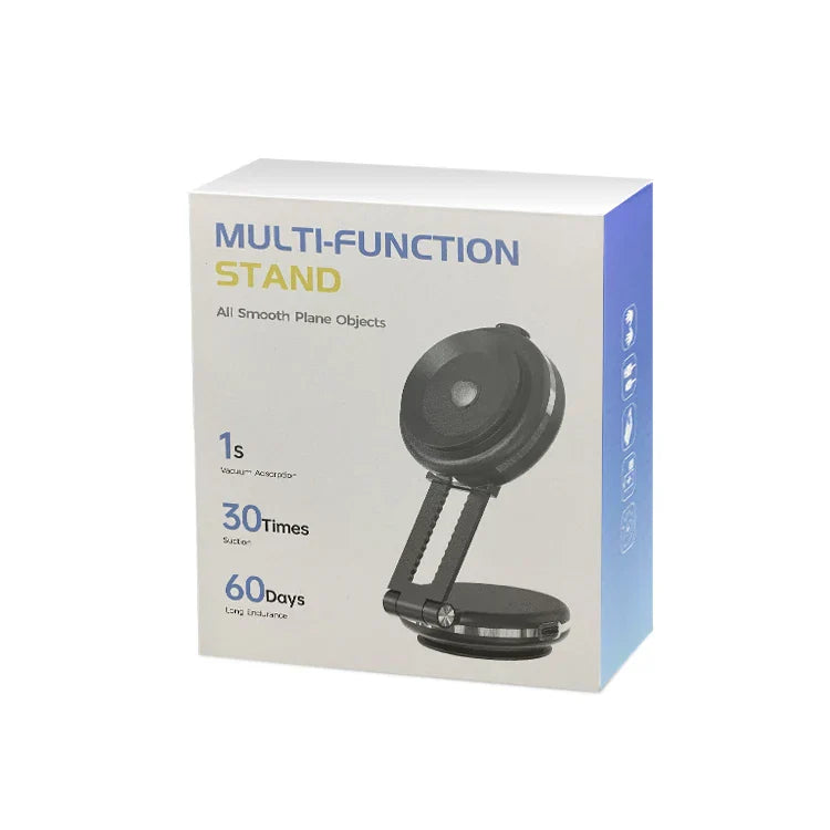 KTX-523987 360-Degree Adjustable Car Phone Holder with 10W Wireless Charging and Dual Vacuum Suction Cups