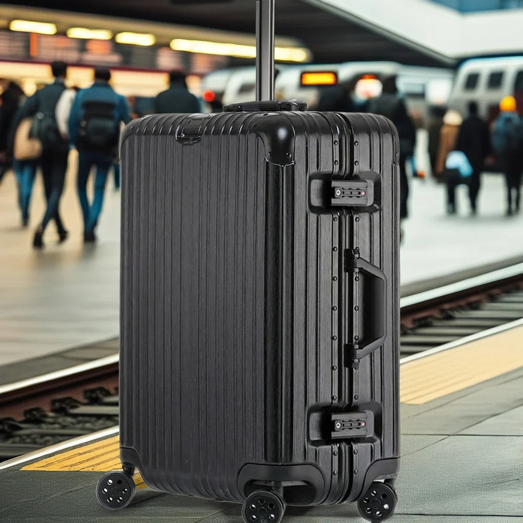 KTX-160723 Aluminium Frame Trolley Suitcase with Combination Lock for Business Travel