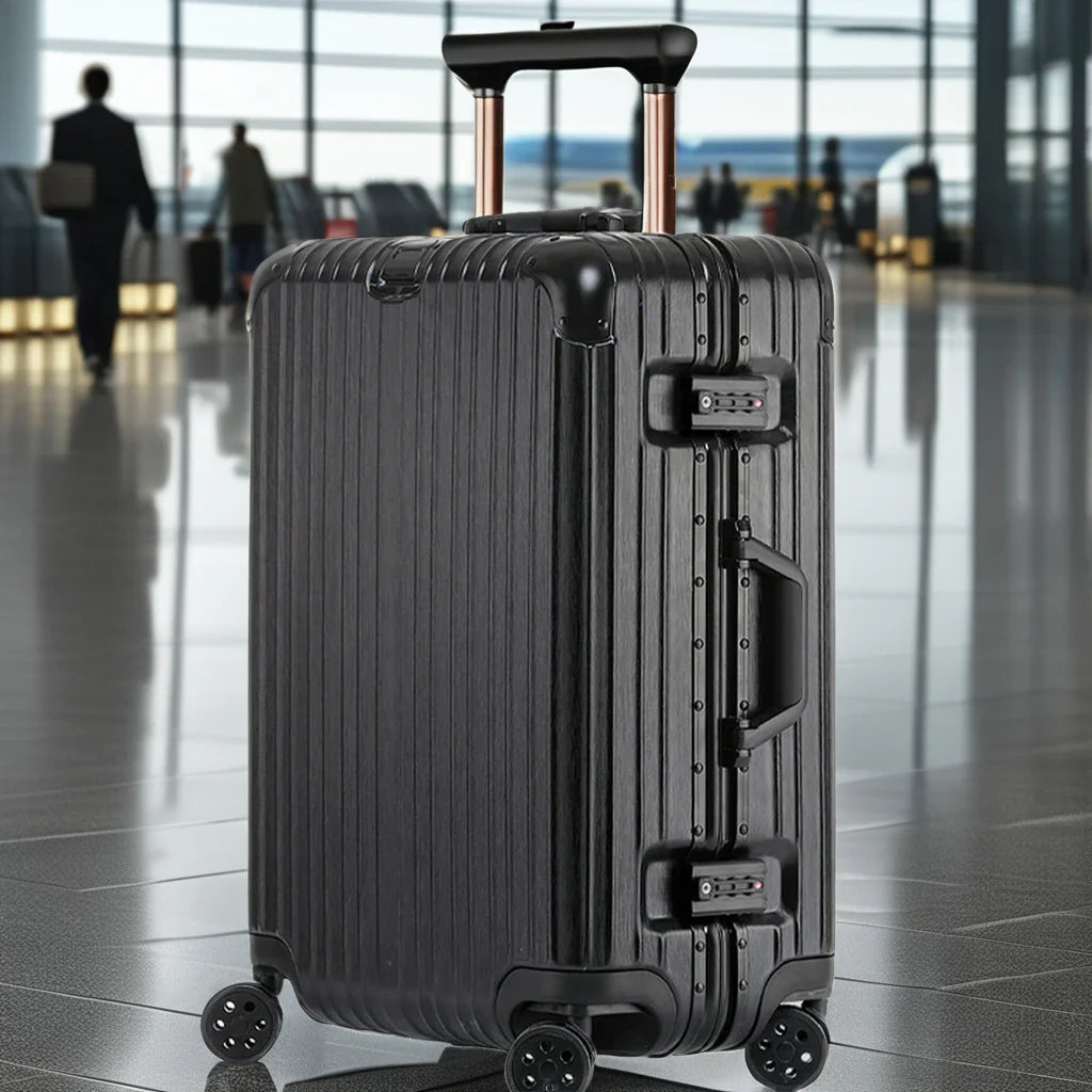 KTX-160723 Aluminium Frame Trolley Suitcase with Combination Lock for Business Travel