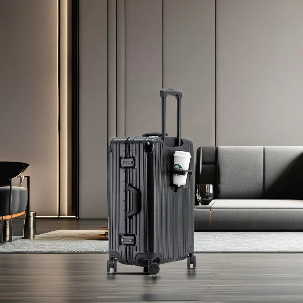 KTX-160723 Aluminium Frame Trolley Suitcase with Combination Lock for Business Travel