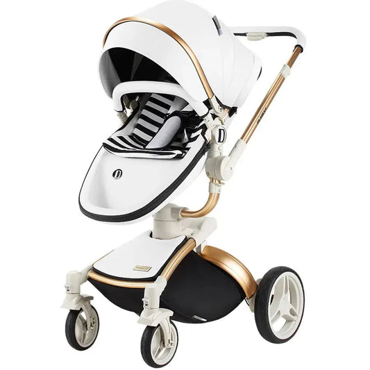 KTX-005587 Comfortable Large Space Foldable Baby Walker Chariot with PU and Aluminium Alloy Frame