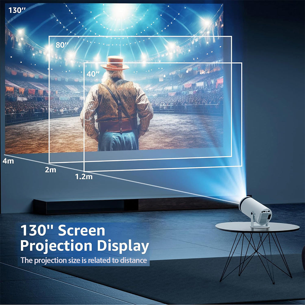 KTX-946451 Portable Mini 4K HD Projector with Bluetooth for Home Theater and Outdoor Use