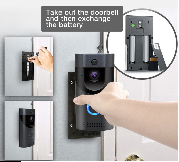 KTX-453459 Smart Wi-Fi Video Doorbell with Mobile Remote Intercom Functionality