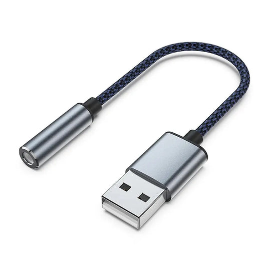 KTX-440339 USB to 3.5mm Aux Adapter with Microphone Support for PC, PS4, and PS5