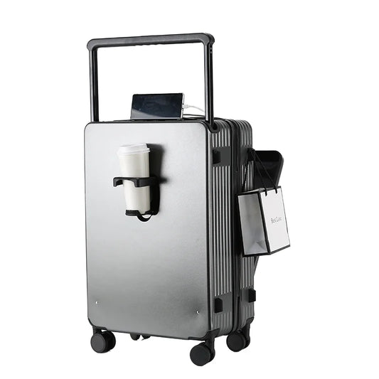 KTX-339219 Compact 20-Inch Expandable Suitcase with Laptop Stand and Smooth Rolling Wheels