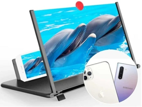 KTX-394003 12-Inch Folding Screen Amplifier with High-Definition Optical Technology for Movies and Reading