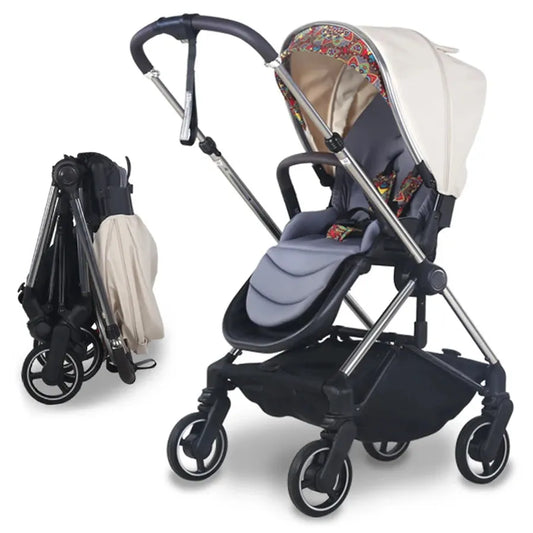 KTX-301651 Reversible Luxury Baby Stroller with Aluminium Frame and Foldable Design