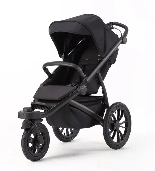 KTX-380691 Brightbebe Jogging Stroller with Dual Suspension and Air-Filled Tires for Smooth Rides