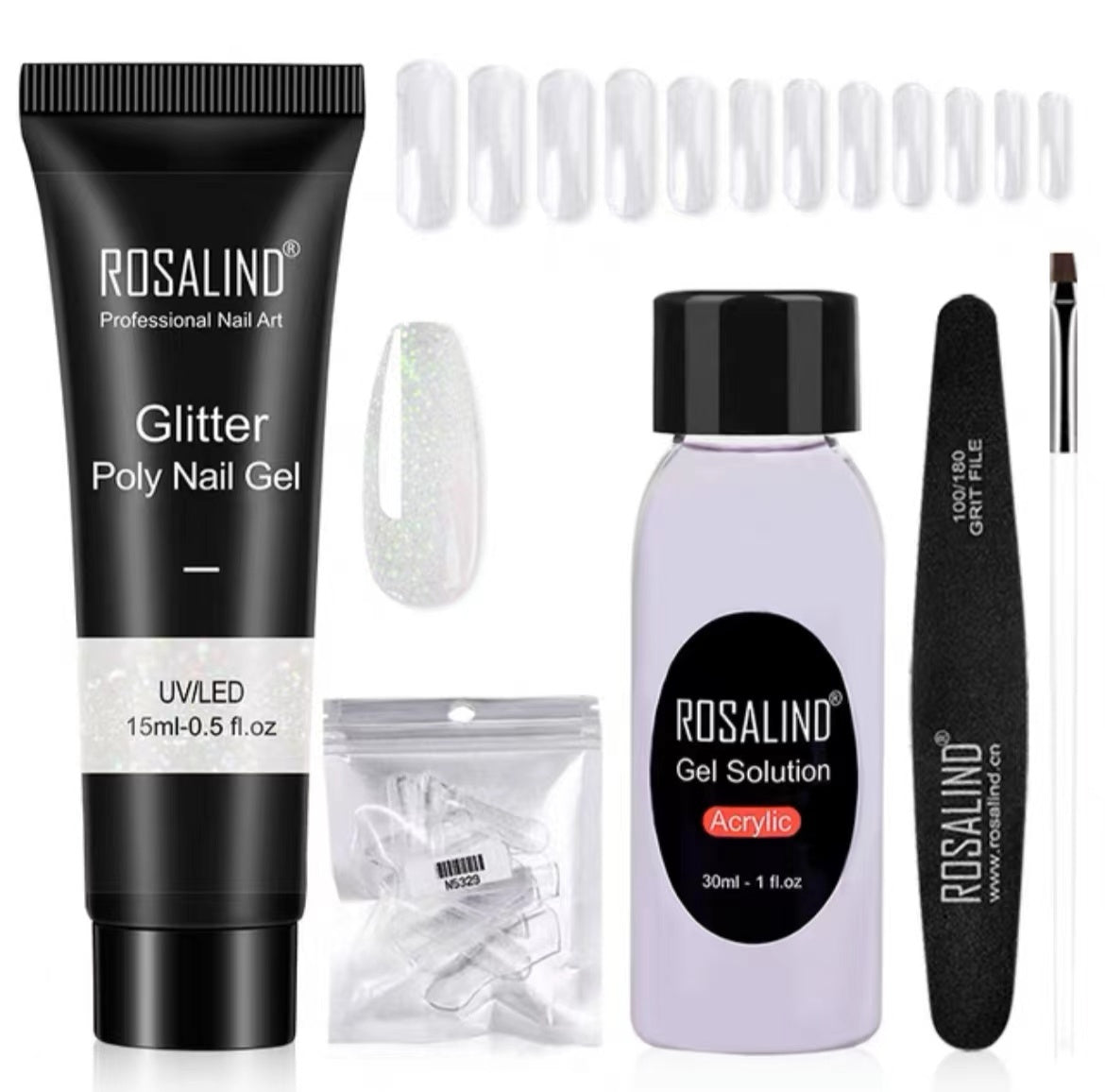 JMT-810698 Poly Nail Gel Manicure Set - Complete Nail Polish Kit for Stunning Nails