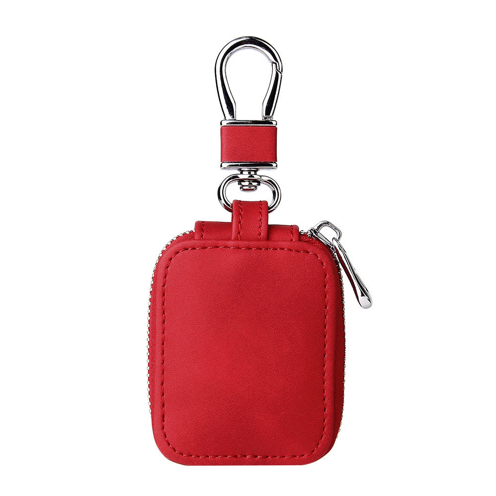 KTX-081171 Universal Clamshell Protective Case for Bluetooth Headsets - Faux Leather Headphone Cover