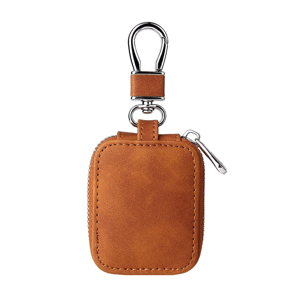KTX-081171 Universal Clamshell Protective Case for Bluetooth Headsets - Faux Leather Headphone Cover
