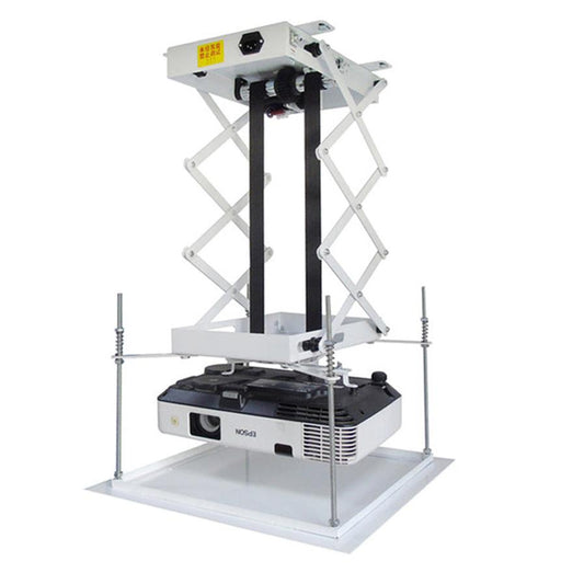 KTX-490003 Electric Lifting Projector Hanger with Ultra-Thin Chassis - 0.8m Travel, Wireless Remote Control, 10KG Load Capacity