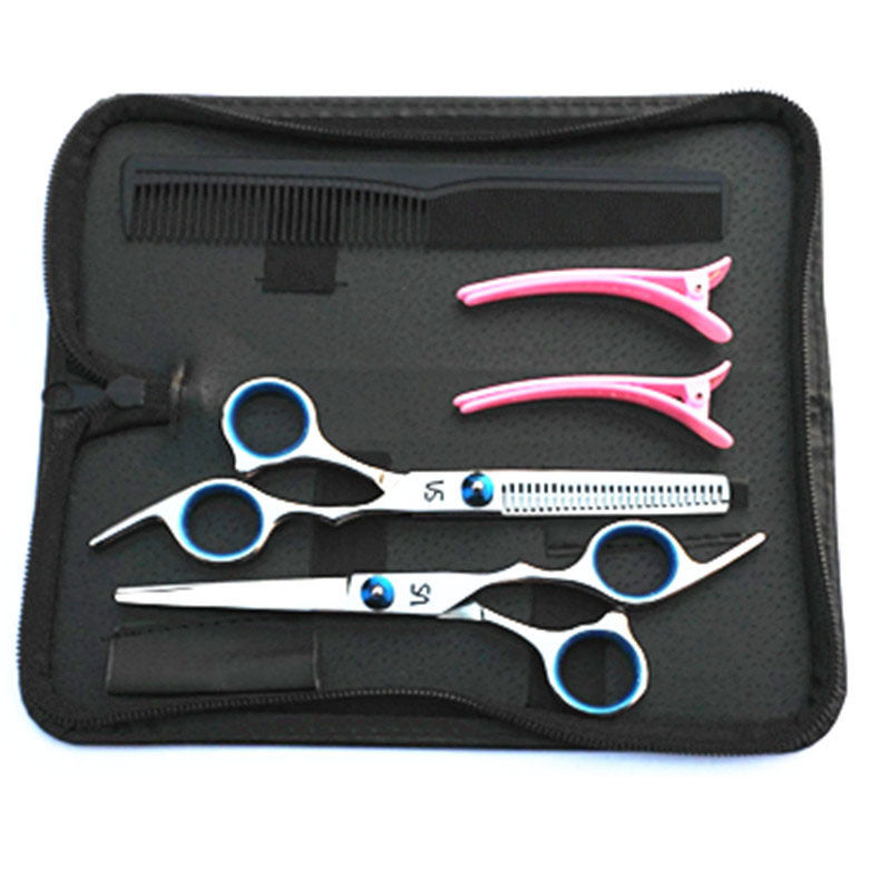 KTX-909971 Premium Hairdressing Scissors Set for Precision Cutting - 6 to 10 Pieces for Professional Use