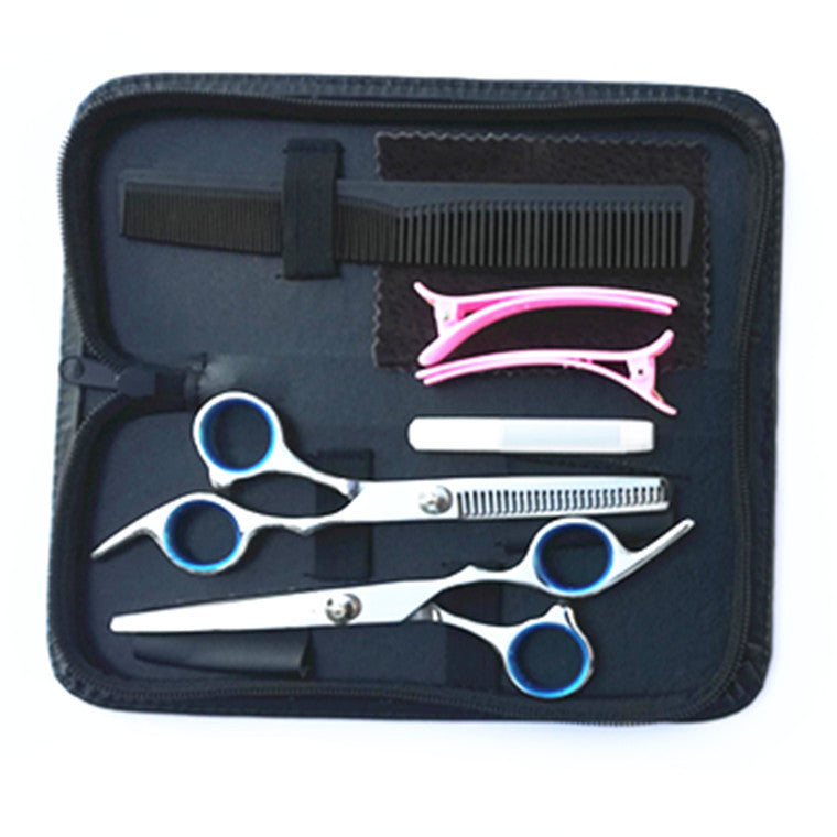 KTX-909971 Premium Hairdressing Scissors Set for Precision Cutting - 6 to 10 Pieces for Professional Use