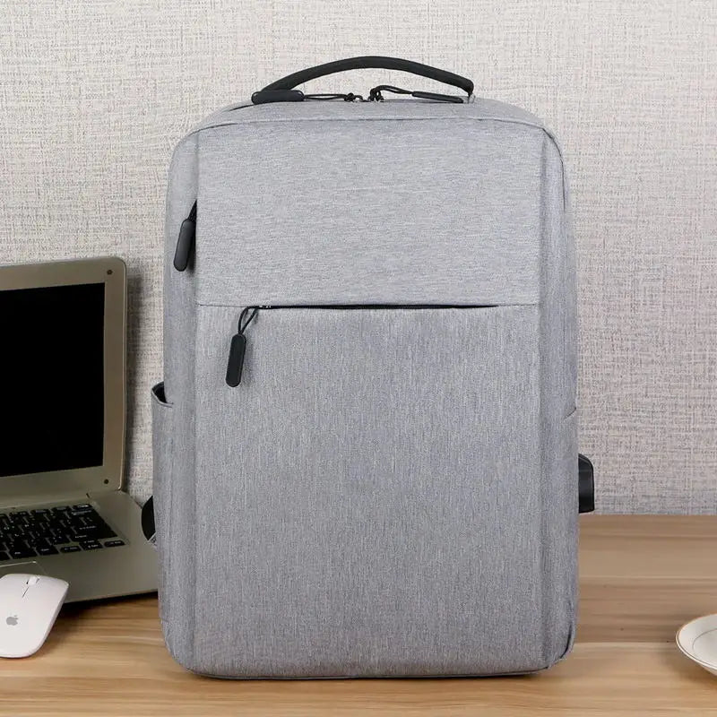KTX-538963 Waterproof Oxford Polyester Laptop Backpack with USB Charging Port - Customisable Unisex Rucksack for Business Use