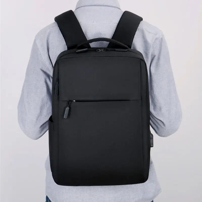 KTX-538963 Waterproof Oxford Polyester Laptop Backpack with USB Charging Port - Customisable Unisex Rucksack for Business Use