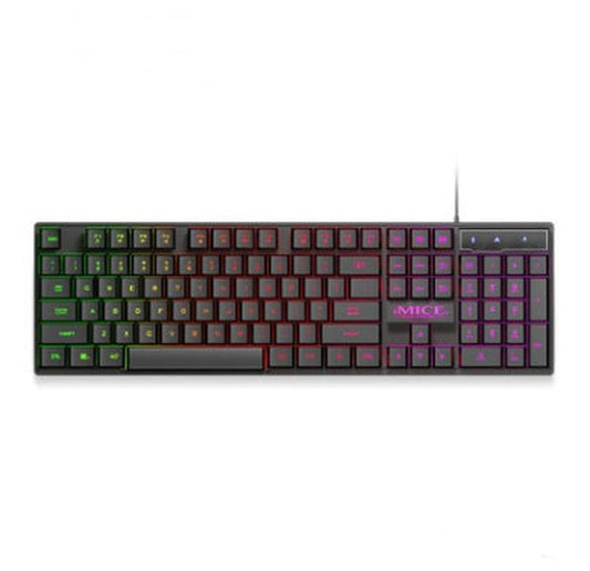 KTX-500051 Backlit Gaming Keyboard with USB Connection and Frosted Keycaps