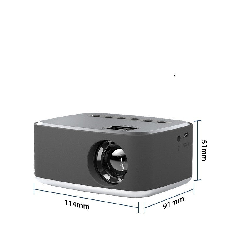 KTX-454931 New T20 Mini Home Projector with LED Technology - HD Resolution, Compact Size for Easy Portability