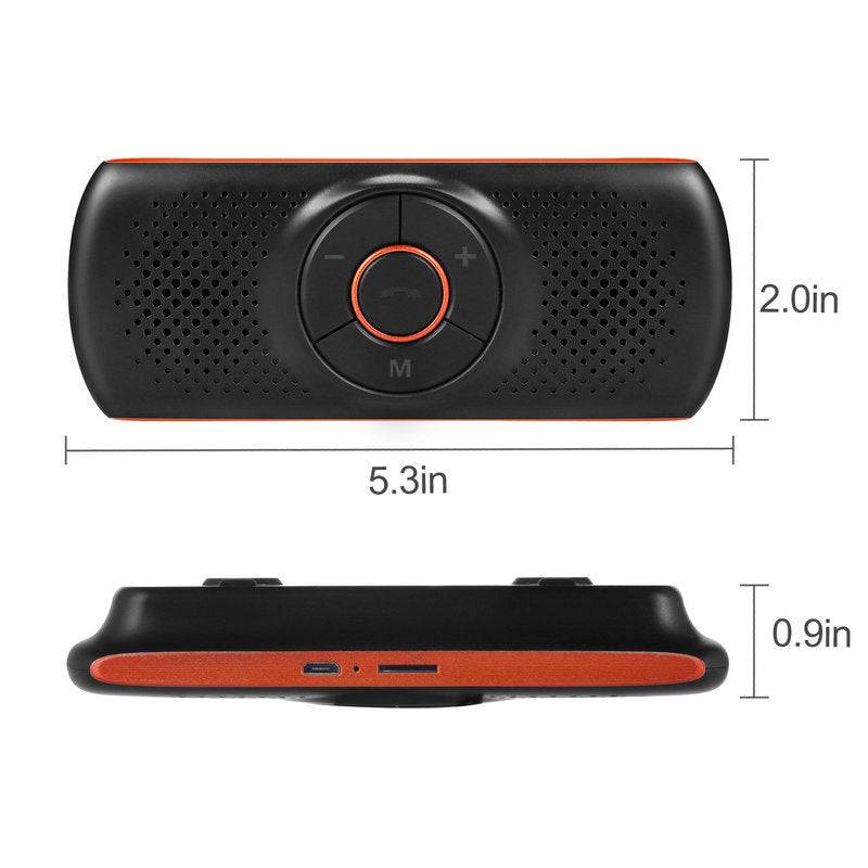 KTX-672595 Wireless Bluetooth Car Hands-Free Speaker with Subwoofer for Smartphones