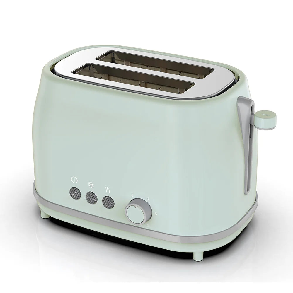 KTX-470803 Automatic Two-Slice Electric Toaster with Retro Design and Digital Controls