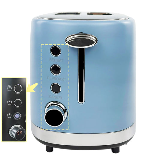 KTX-042515 Customisable Electric Toaster with Digital Display for Household Sandwiches and Bread