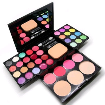 KTX-909459 All-in-One Makeup Gift Set with Eyeshadow Palette, Blush, Bronzer, and Concealer for Natural Looks