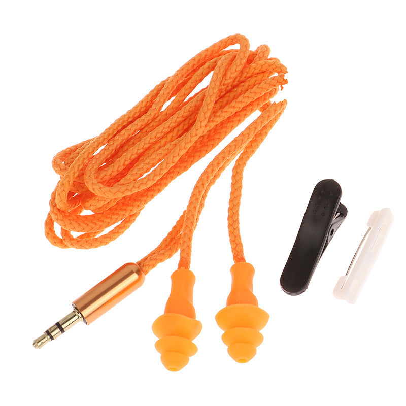 KTX-109779 Wired Soundproof Earbuds with Multiple Length Options in Blue and Yellow