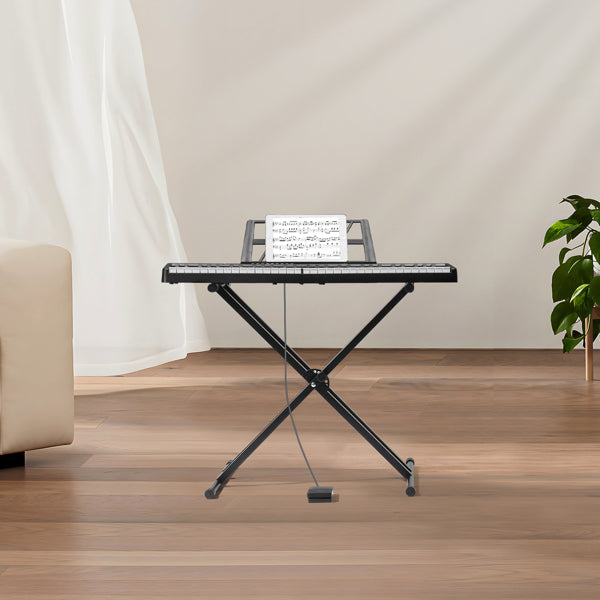 KTX-386515 61-Key Portable Folding Electronic Keyboard in Black