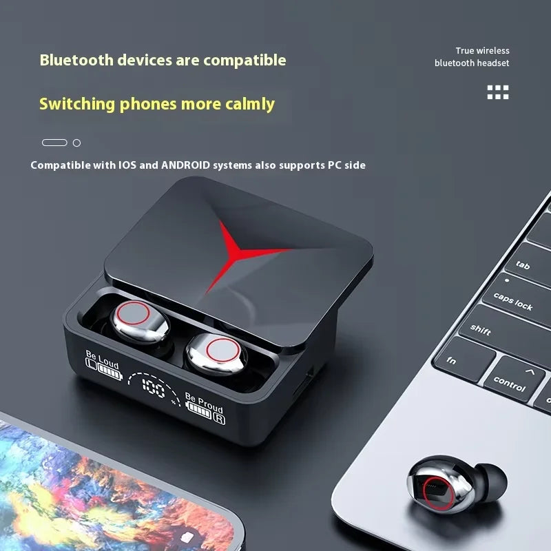 KTX-362707 High-Performance Bluetooth In-Ear Earbuds with Smart Noise Reduction and LED Battery Indicator