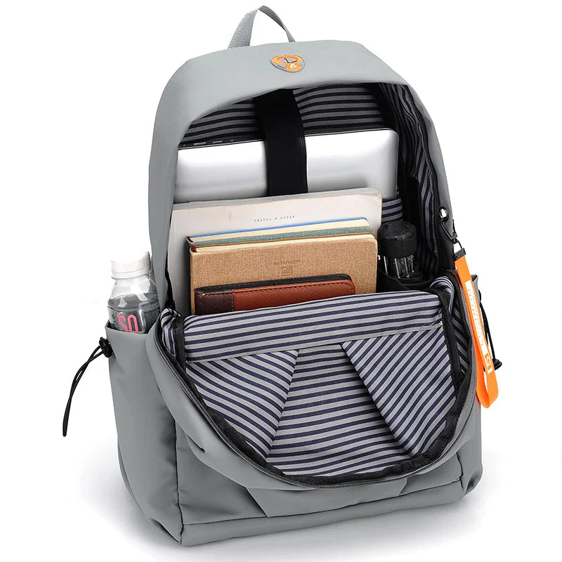 KTX-609107 Waterproof 17 Inch Nylon Student Backpack with Large Capacity for Laptops
