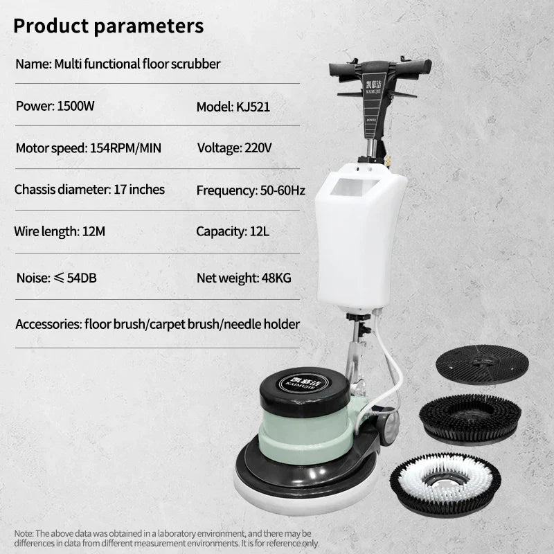 KTX-241107 High-Power 1500W Multi-Functional Floor Washing Machine for Carpet and Hard Floor Care