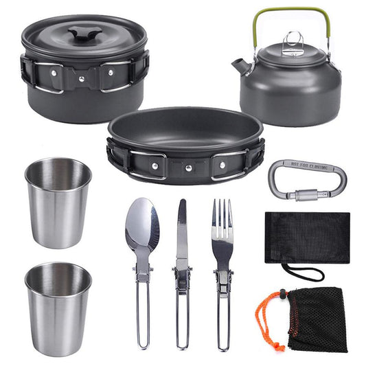 KTX-627027 Compact Outdoor Kettle Set for 2-3 Person Camping and Cooking