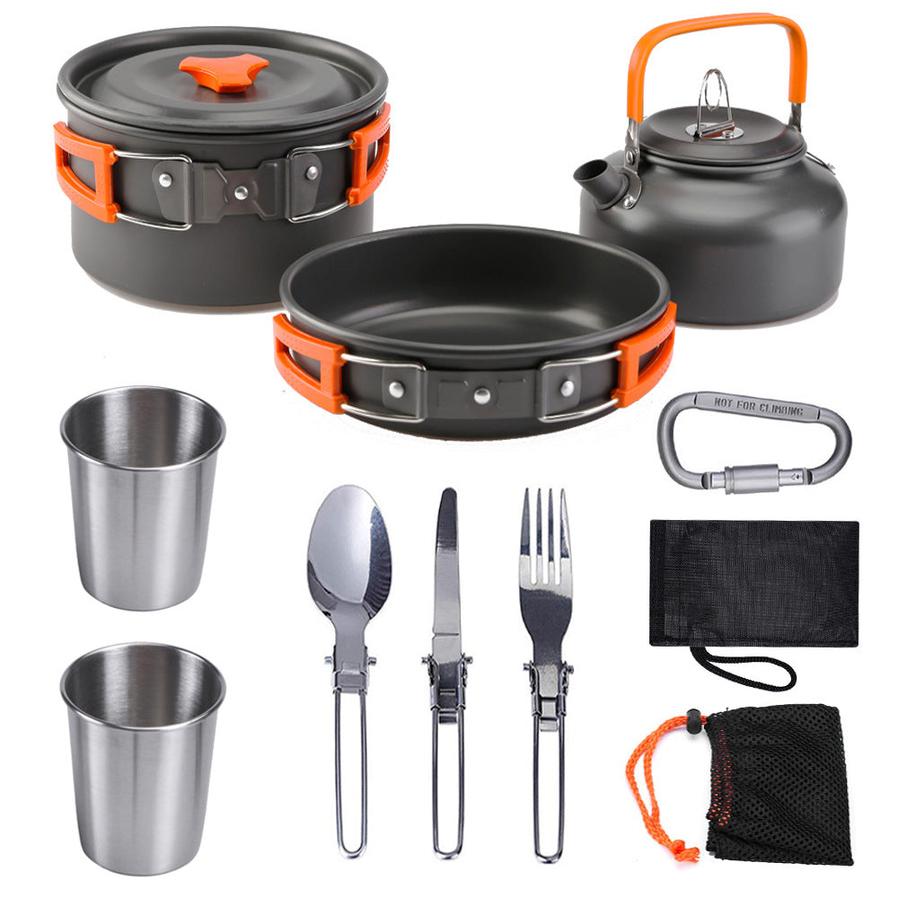 KTX-627027 Compact Outdoor Kettle Set for 2-3 Person Camping and Cooking