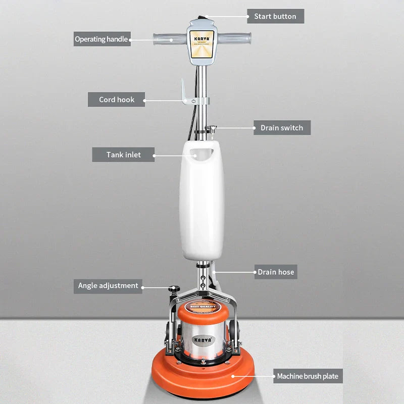 KTX-830931 13 Inch Floor Scrubber and Polishing Machine for Wood Waxing and Cleaning