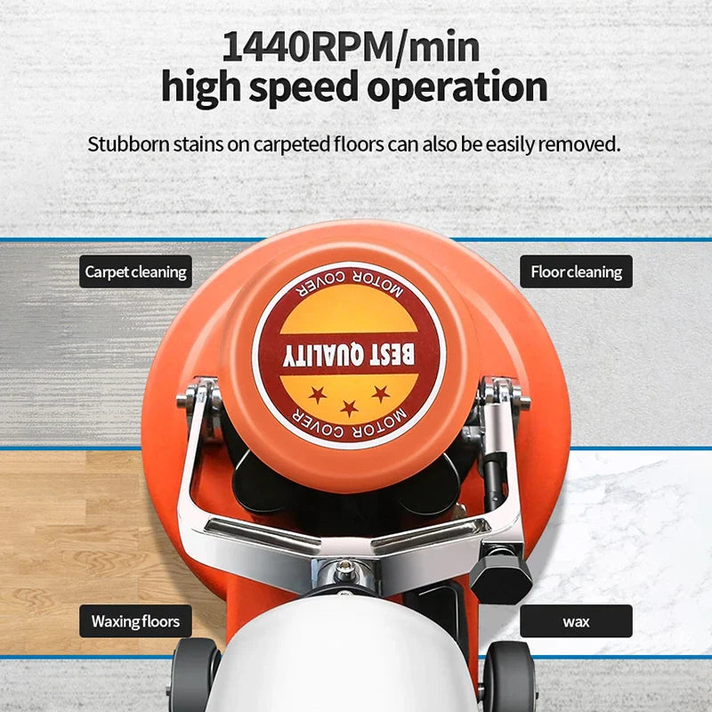 KTX-830931 13 Inch Floor Scrubber and Polishing Machine for Wood Waxing and Cleaning