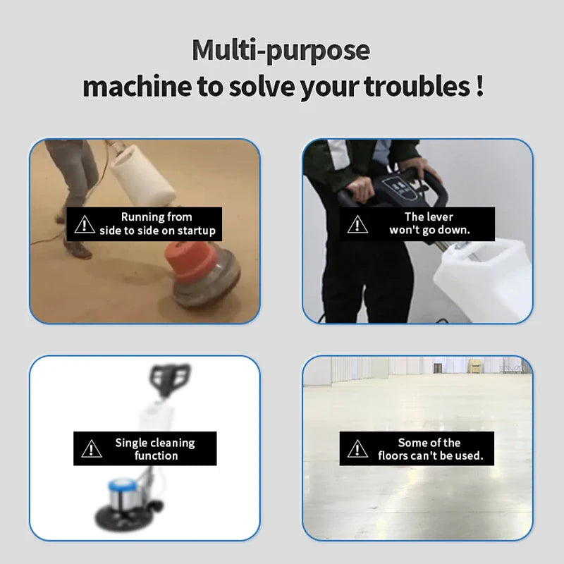 KTX-830931 13 Inch Floor Scrubber and Polishing Machine for Wood Waxing and Cleaning