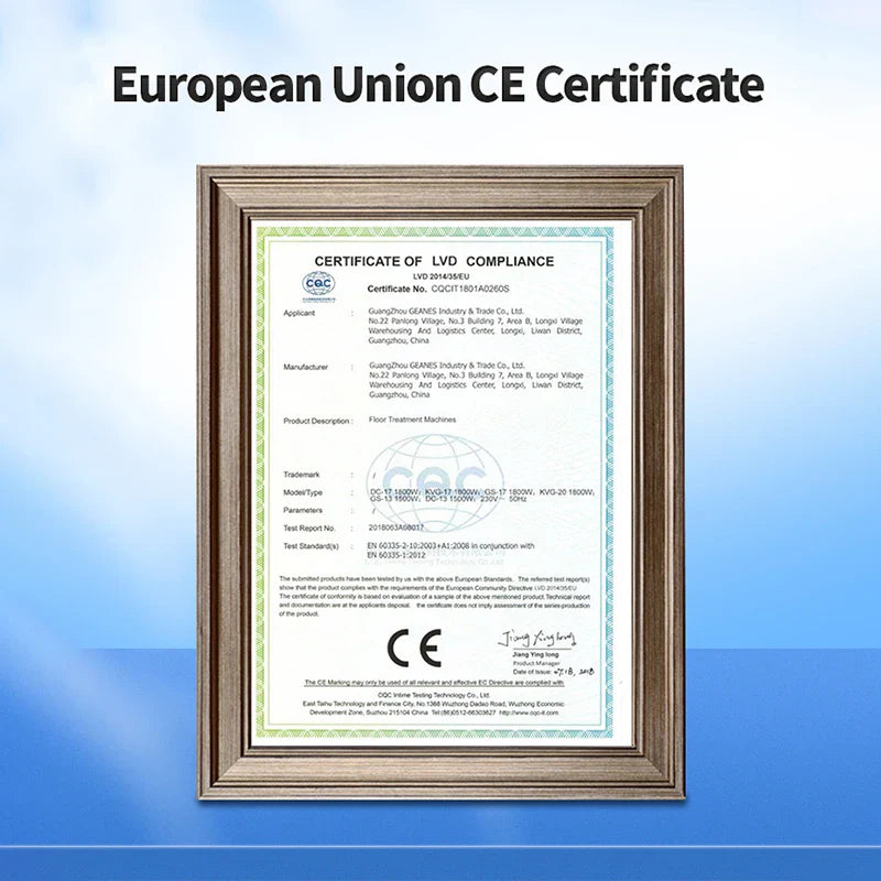 KTX-830931 13 Inch Floor Scrubber and Polishing Machine for Wood Waxing and Cleaning