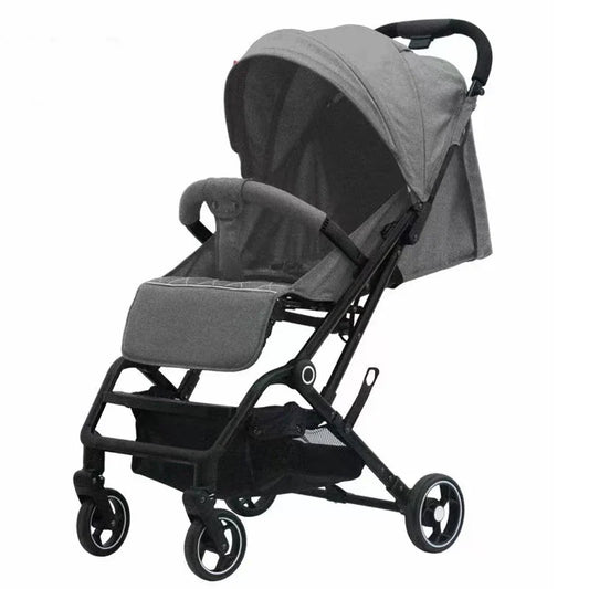 KTX-058771 Compact Lightweight Stroller with One-Click Fold and 360° Swivel Wheels, Ideal for Air Travel